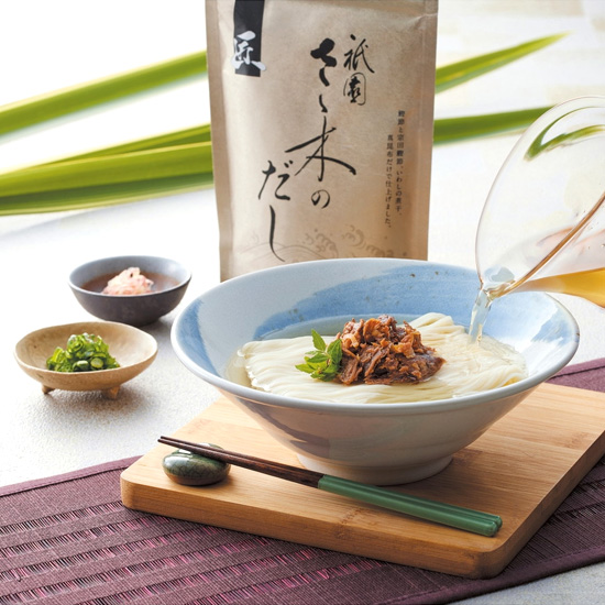【お中元限定】「祇園さゝ木」だしと牛しぐれ煮・手延素麺セット