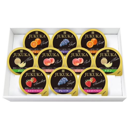 ☆30％OFF☆【期間限定】10個熟果汁ゼリーギフト（12箱入）