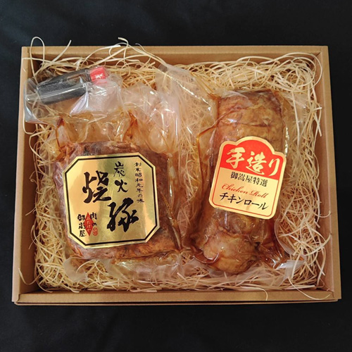 【直送】炭火焼豚・チキンロール・化粧箱