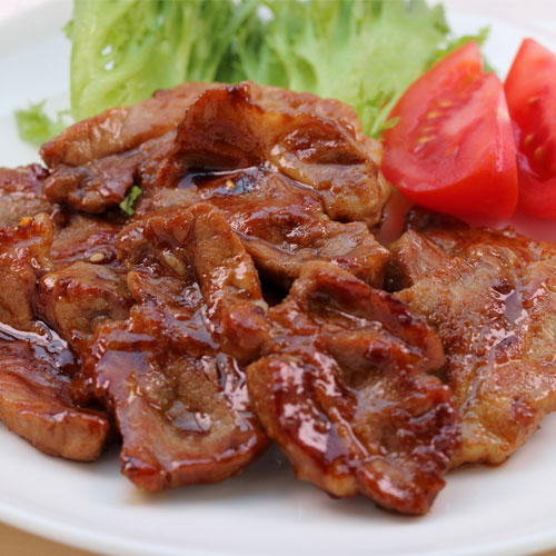 大阪『焼肉はらだ本店』 タレ漬け焼肉MIX（国産牛モモ＆国産豚バラ使用）