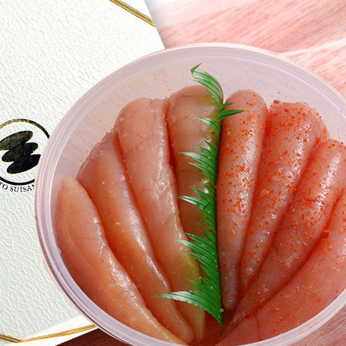 無着色たらこと明太子詰合せ450g（樽）