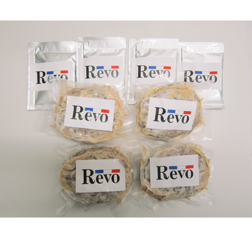 大阪　洋食Revo　黒バーグ4個