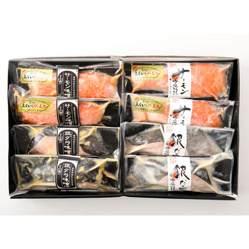 味噌と粕の漬け魚詰合せ4種8切